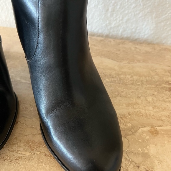 Michael Kors SG17F Tall Leather Boots Black - Picture 6 of 13